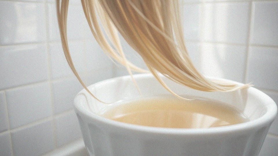 Jak ocet jabłkowy wspomaga utrzymanie jasnego koloru włosów?