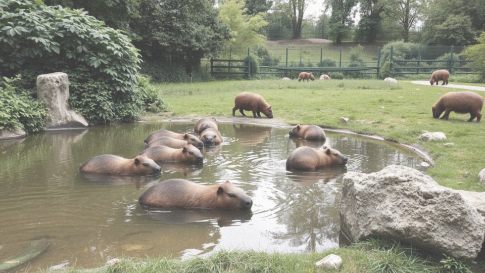 Jakie są zachowania kapibar w Zoo w Poznaniu?